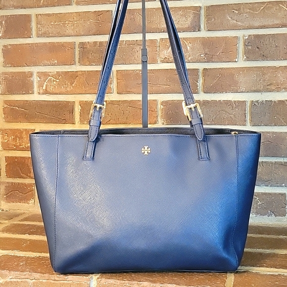 Tory Burch Bags Tory Burch Emerson Small Tote Navy Blue Poshmark